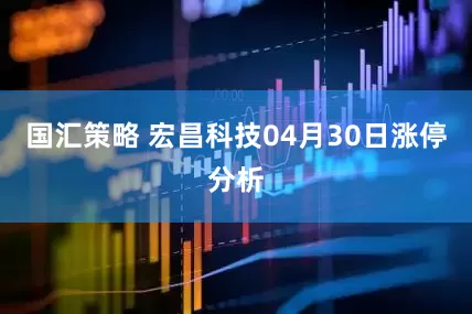 国汇策略 宏昌科技04月30日涨停分析